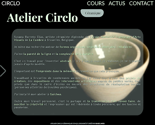 Atelier Circlo céramique - Page d'accueil