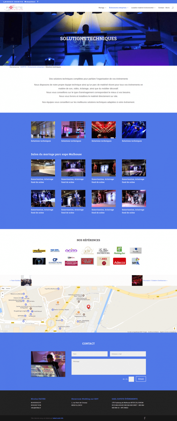 R2fête évènements - Entreprises - Solutions techniques
